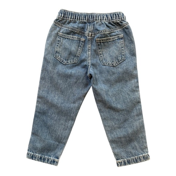 CrewCuts Denim Pull-On‎ Pants Elastic Waist Pockets Casual Kid Size 4 - Picture 2 of 5